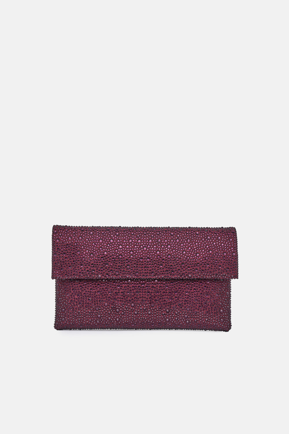 POCHETTE STRASS CARENA BORDEAUX