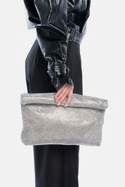 MAXI POUCH DUNHAM ARGENTO