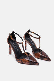 DECOLLETE EMERIS BROWN SNAKE