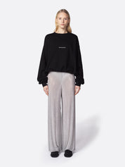 FELPA MOON CROP NERO