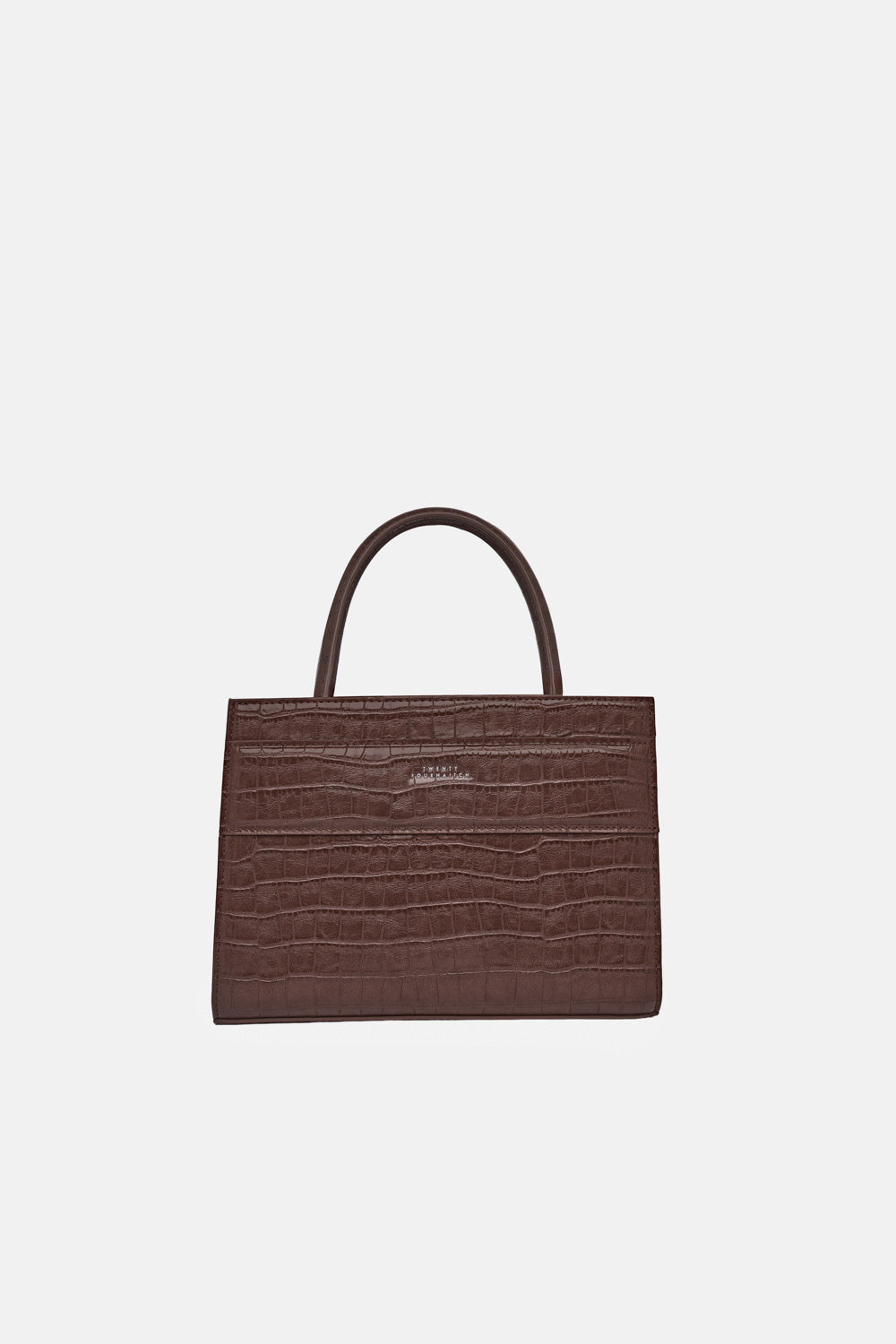 MINI TOTE BAG SERANE MARRONE CROCO