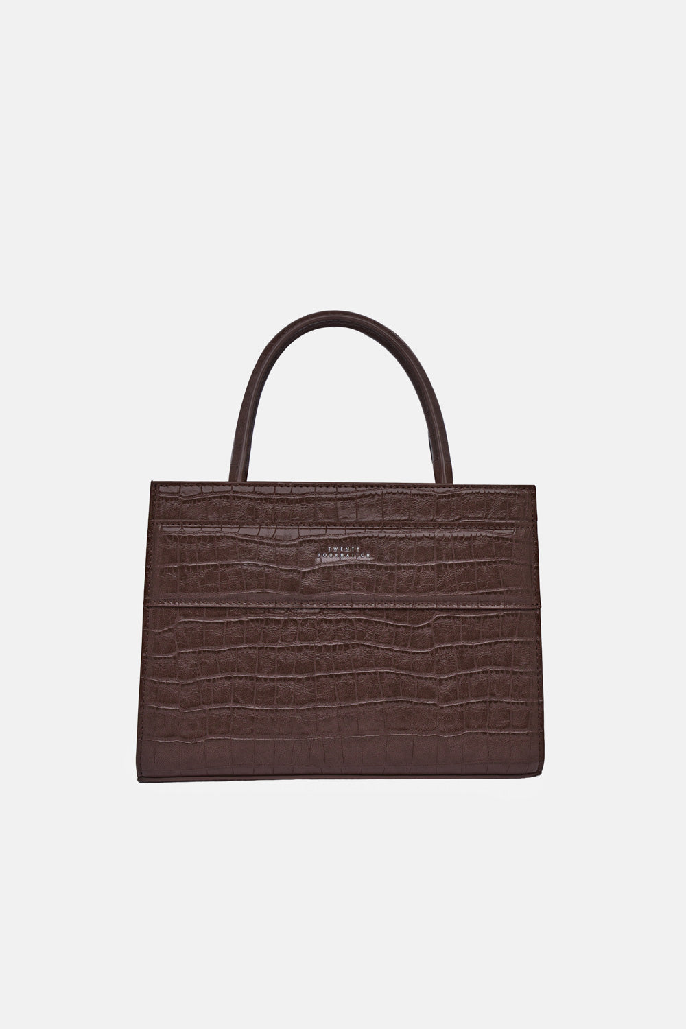 TOTE BAG SERANE MARRONE CROCO