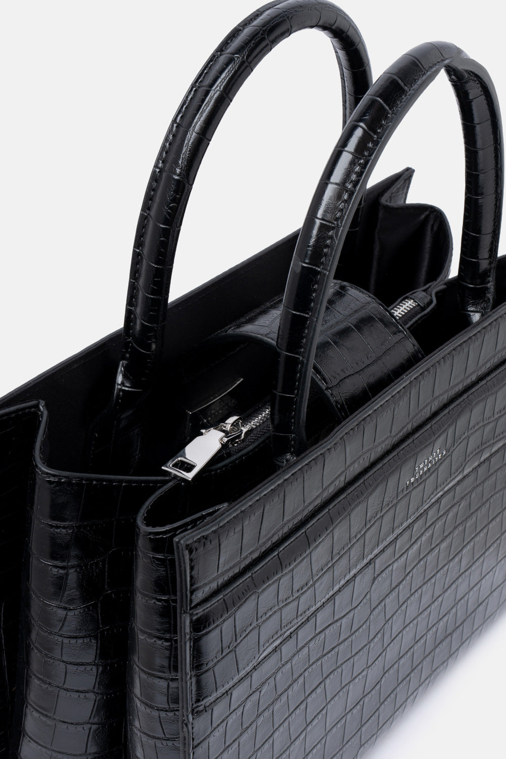 TOTE BAG SERANE NERA CROCO