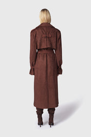 TRENCH VELIA MARRONE