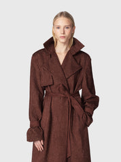 TRENCH VELIA MARRONE
