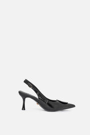 SLINGBACK VELVE NERO
