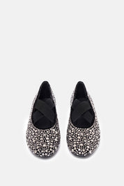 Aevi – ballerina nero grigio | TWENTYFOURHAITCH – vista frontale