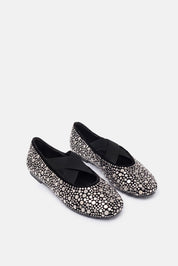 Aevi – ballerina nero grigio | TWENTYFOURHAITCH – vista tre quarti