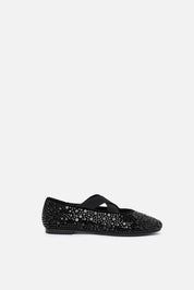 Aevi – ballerina nero | TWENTYFOURHAITCH – vista laterale