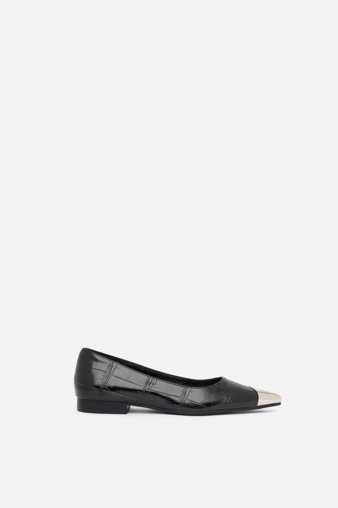 Ilyna – ballerina nero | TWENTYFOURHAITCH – vista laterale