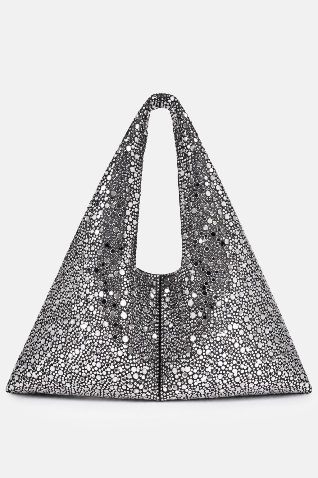 Borsa Fenix nera ed ematite TWENTYFOURHAITCH, vista frontale.