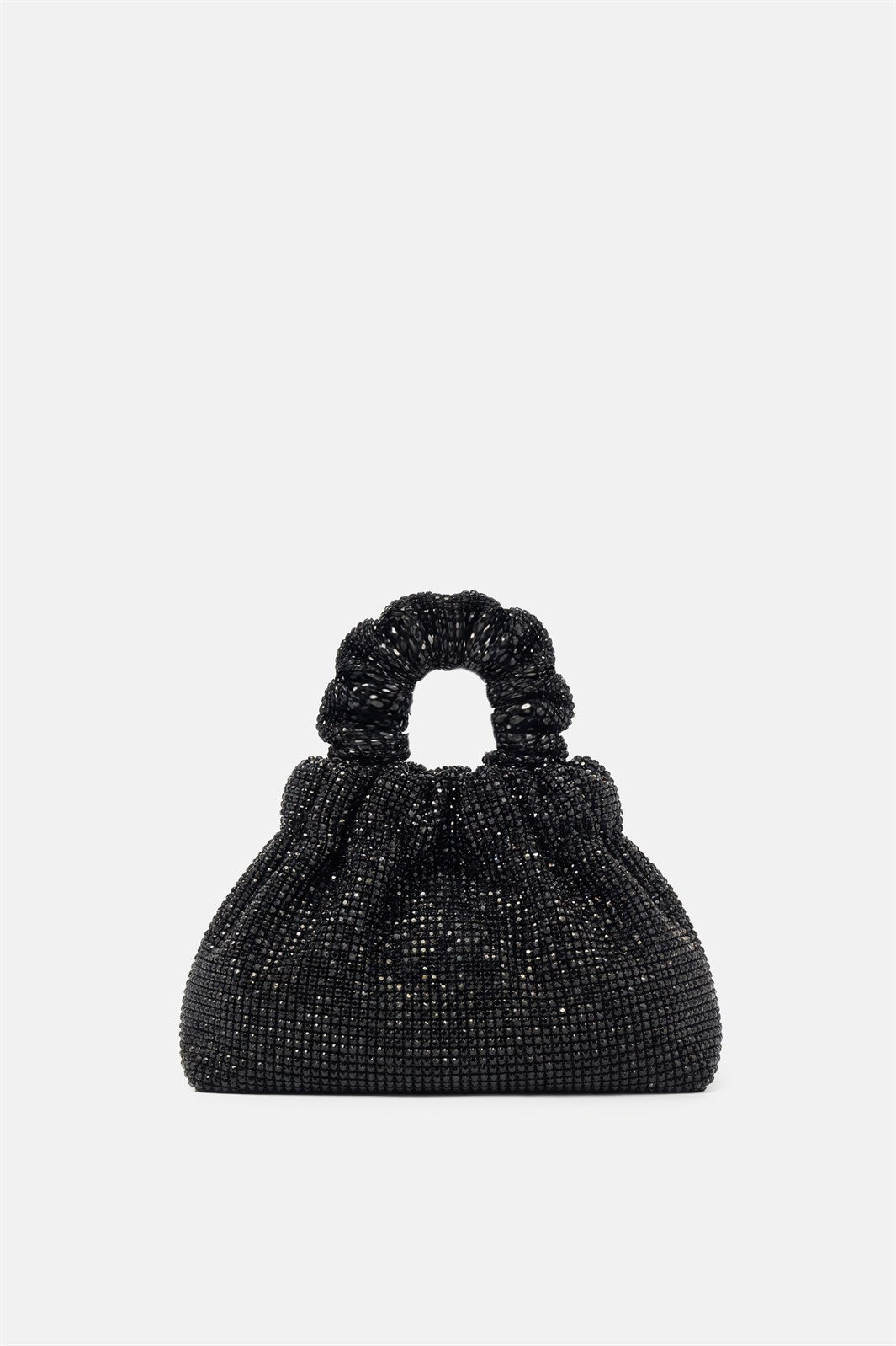 Angel Aura – borsa pouch nera | TWENTYFOURHAITCH – vista frontale