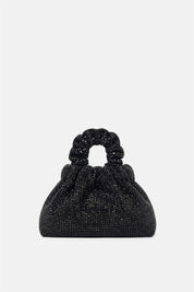 Angel Aura – borsa pouch nera | TWENTYFOURHAITCH – vista frontale
