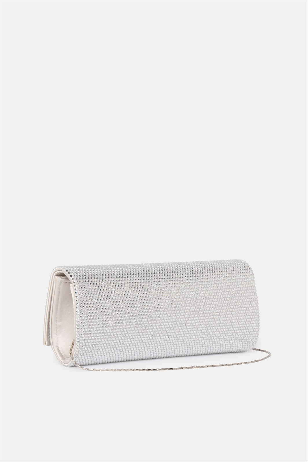 French 75 – clutch argento | TWENTYFOURHAITCH – vista laterale