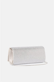 French 75 – clutch argento | TWENTYFOURHAITCH – vista laterale