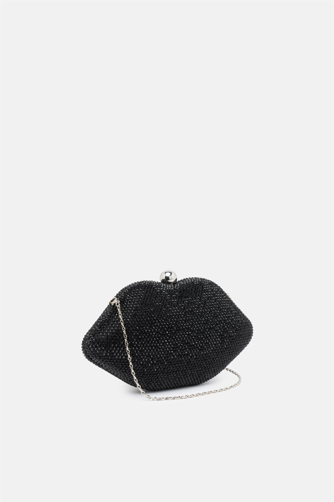 Ylenor – clutch a forma di bocca nera | TWENTYFOURHAITCH – vista laterale