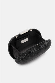 Isidora – clutch nera | TWENTYFOURHAITCH – dettaglio