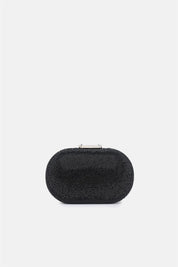 Isidora – clutch nera | TWENTYFOURHAITCH – vista frontale