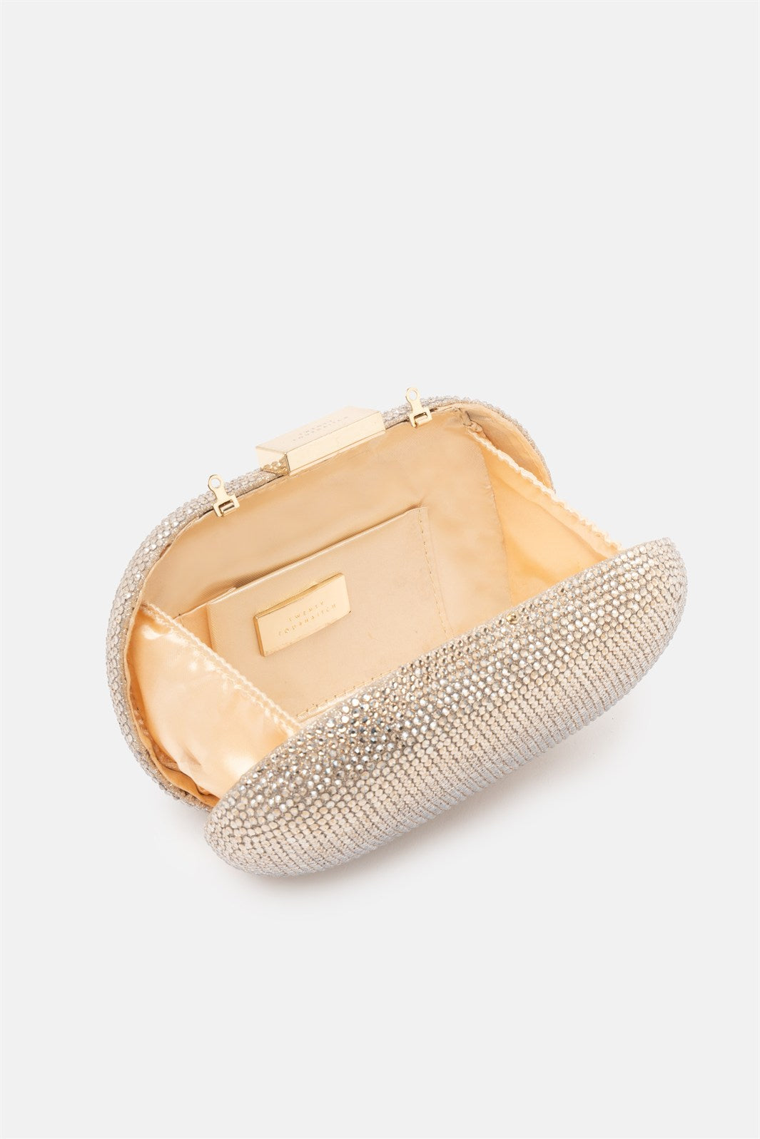 Isidora – clutch oro | TWENTYFOURHAITCH – dettaglio