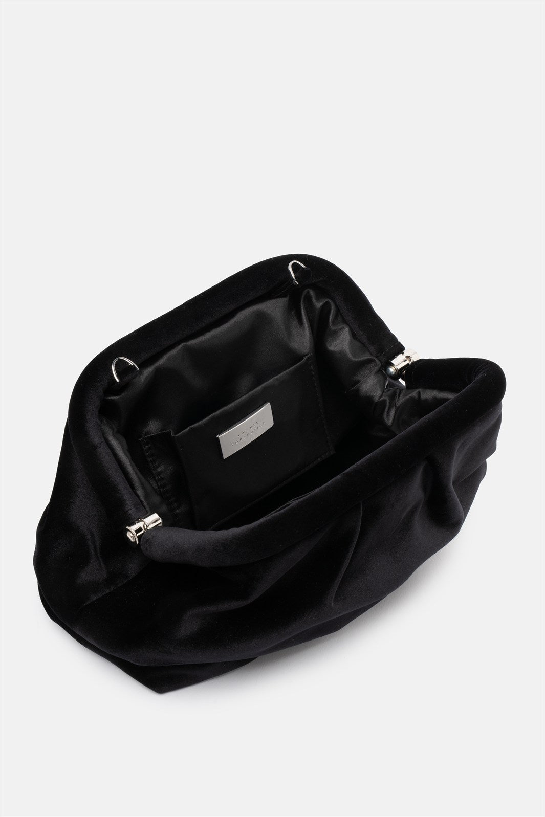 Kyreth – clutch nera | TWENTYFOURHAITCH – dettaglio
