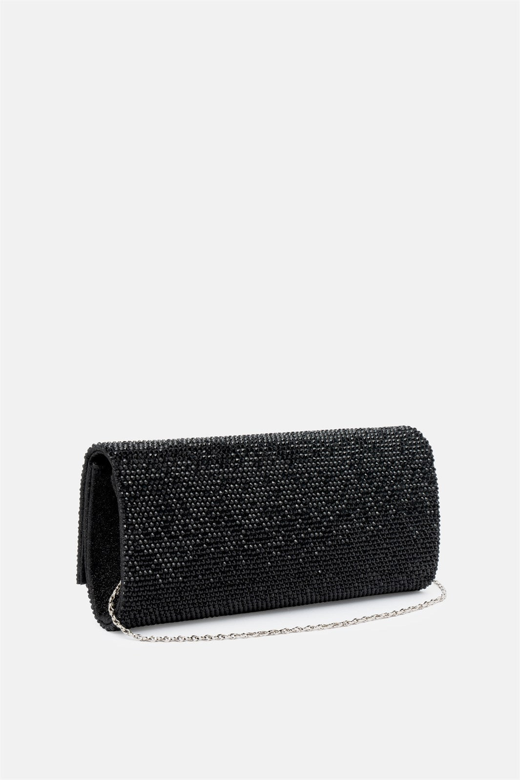 French 75 – clutch nera | TWENTYFOURHAITCH – vista laterale