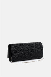French 75 – clutch nera | TWENTYFOURHAITCH – vista laterale