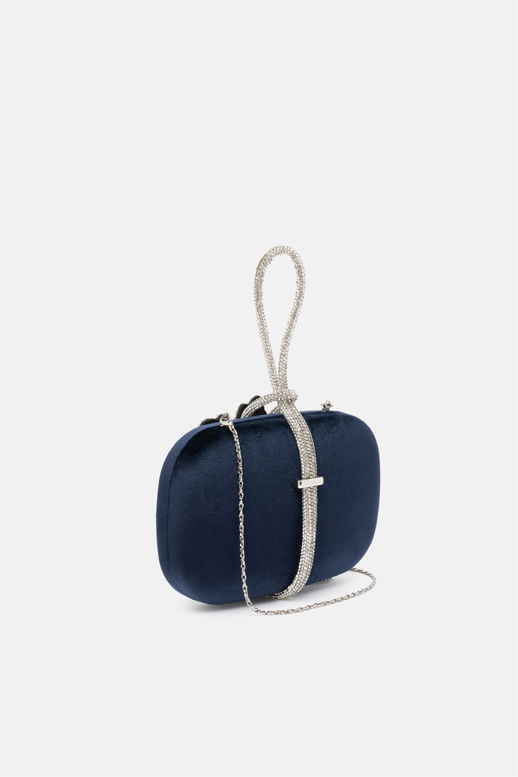 Vorla – clutch blu | TWENTYFOURHAITCH – vista laterale