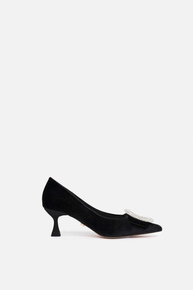 Astrae – décolleté nero | TWENTYFOURHAITCH – vista laterale