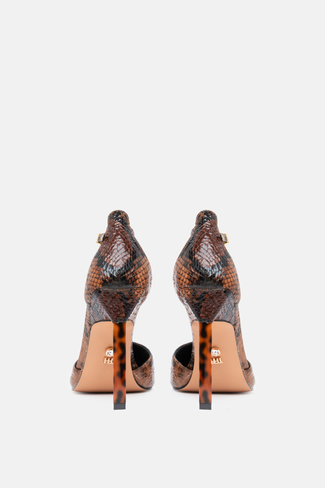 Emeris – décolleté brown snake | TWENTYFOURHAITCH – vista retro