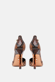 Emeris – décolleté brown snake | TWENTYFOURHAITCH – vista retro