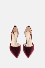 Feriel – décolleté bordeaux | TWENTYFOURHAITCH – vista frontale
