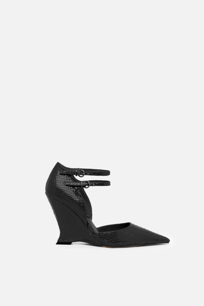 Iska – décolleté nero | TWENTYFOURHAITCH – vista laterale