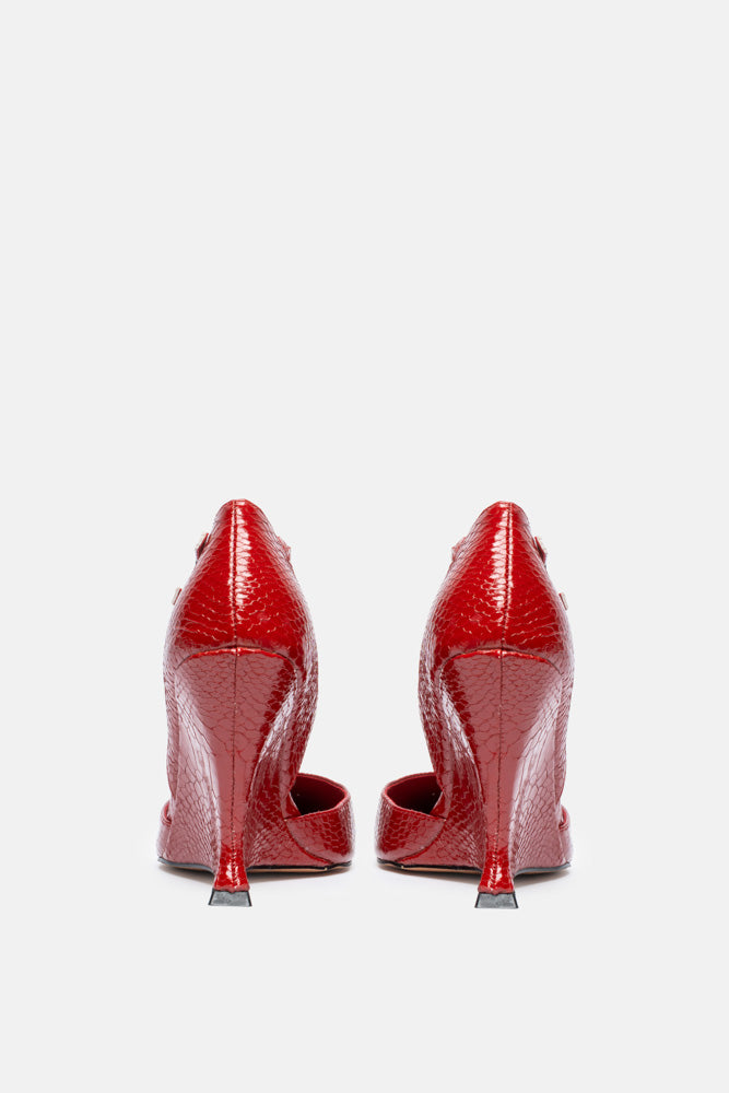 Iska – décolleté rosso | TWENTYFOURHAITCH – vista retro