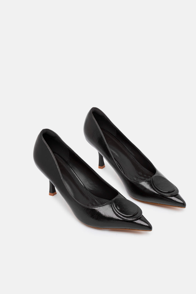 Luvien – décolleté nero | TWENTYFOURHAITCH – vista tre quarti