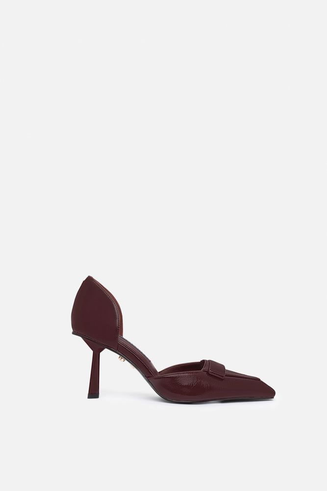 Lysor – décolleté bordeaux | TWENTYFOURHAITCH – vista laterale