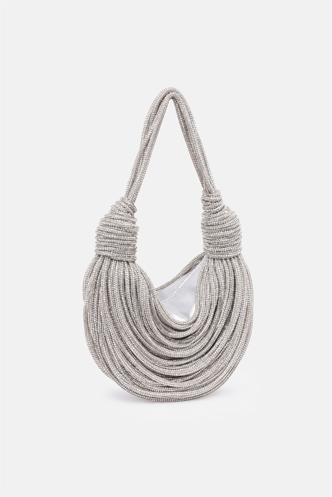 Tome – handbag argento | TWENTYFOURHAITCH – vista laterale