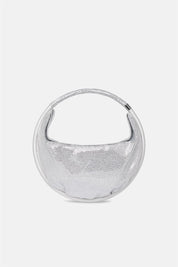 Moon Bag – handbag argento | TWENTYFOURHAITCH – vista frontale