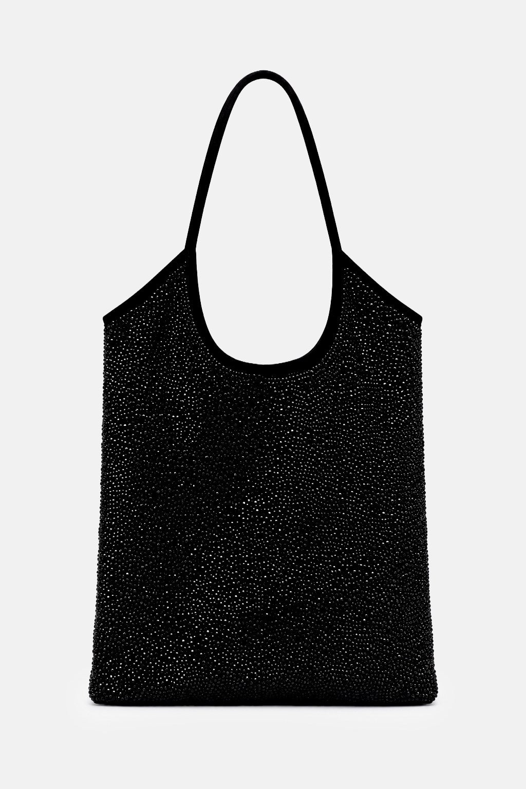 Nela – maxi bag nera | TWENTYFOURHAITCH – vista frontale