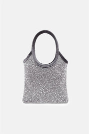 Nela – mini bag grigia | TWENTYFOURHAITCH – vista frontale