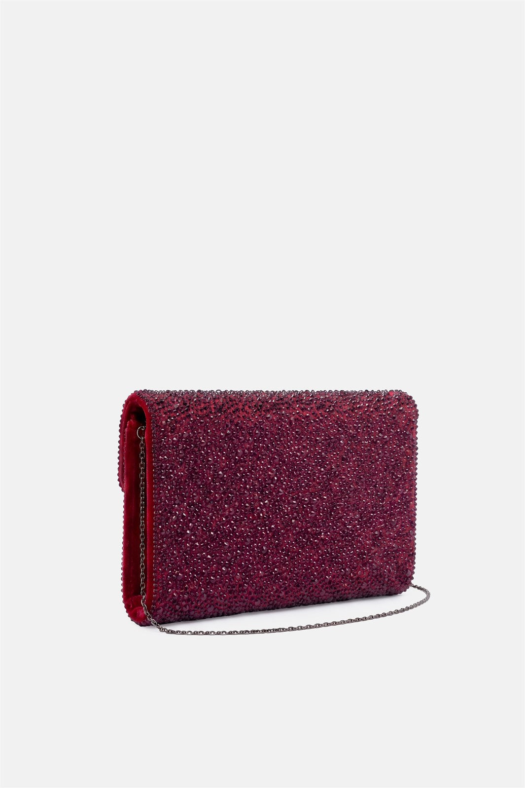 Asilea – pochette bordeaux | TWENTYFOURHAITCH – vista laterale