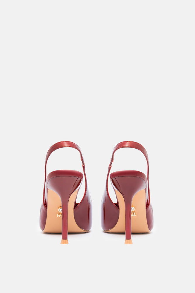 Ayora – slingback bordeaux | TWENTYFOURHAITCH – vista retro