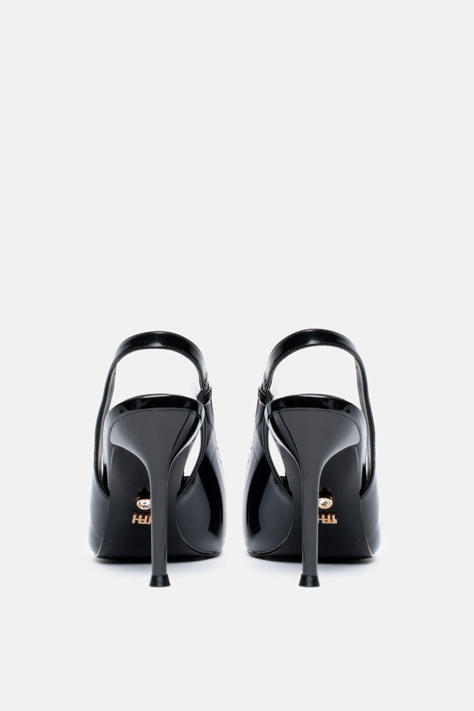Ayora – slingback nera | TWENTYFOURHAITCH – vista retro