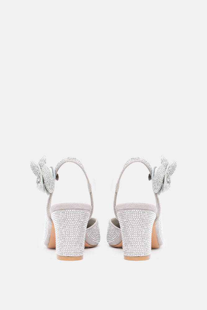 Esea – slingback argento | TWENTYFOURHAITCH – vista retro