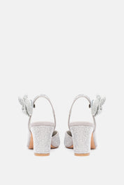 Esea – slingback argento | TWENTYFOURHAITCH – vista retro