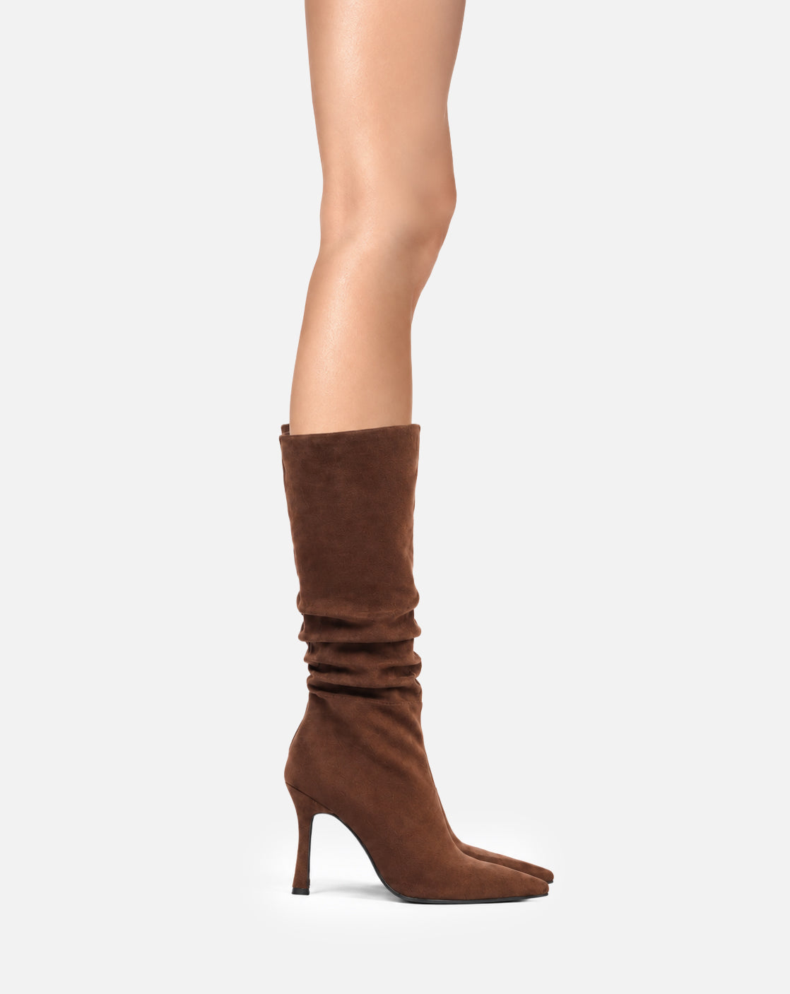 Miya – stivali marrone | TWENTYFOURHAITCH – indossata dalla modella