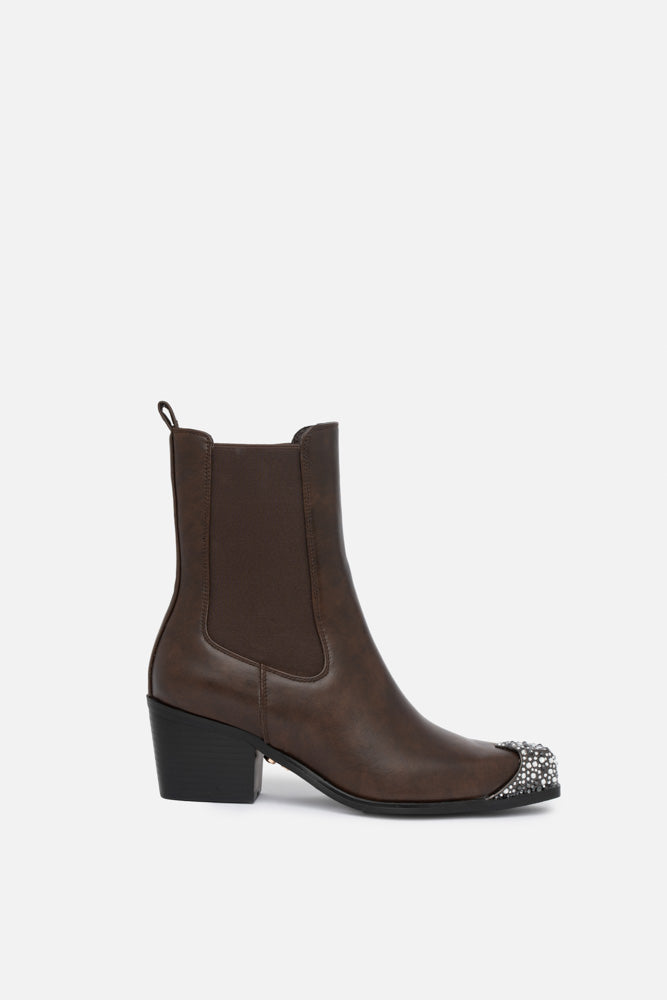 Teura – stivali marrone | TWENTYFOURHAITCH – vista laterale