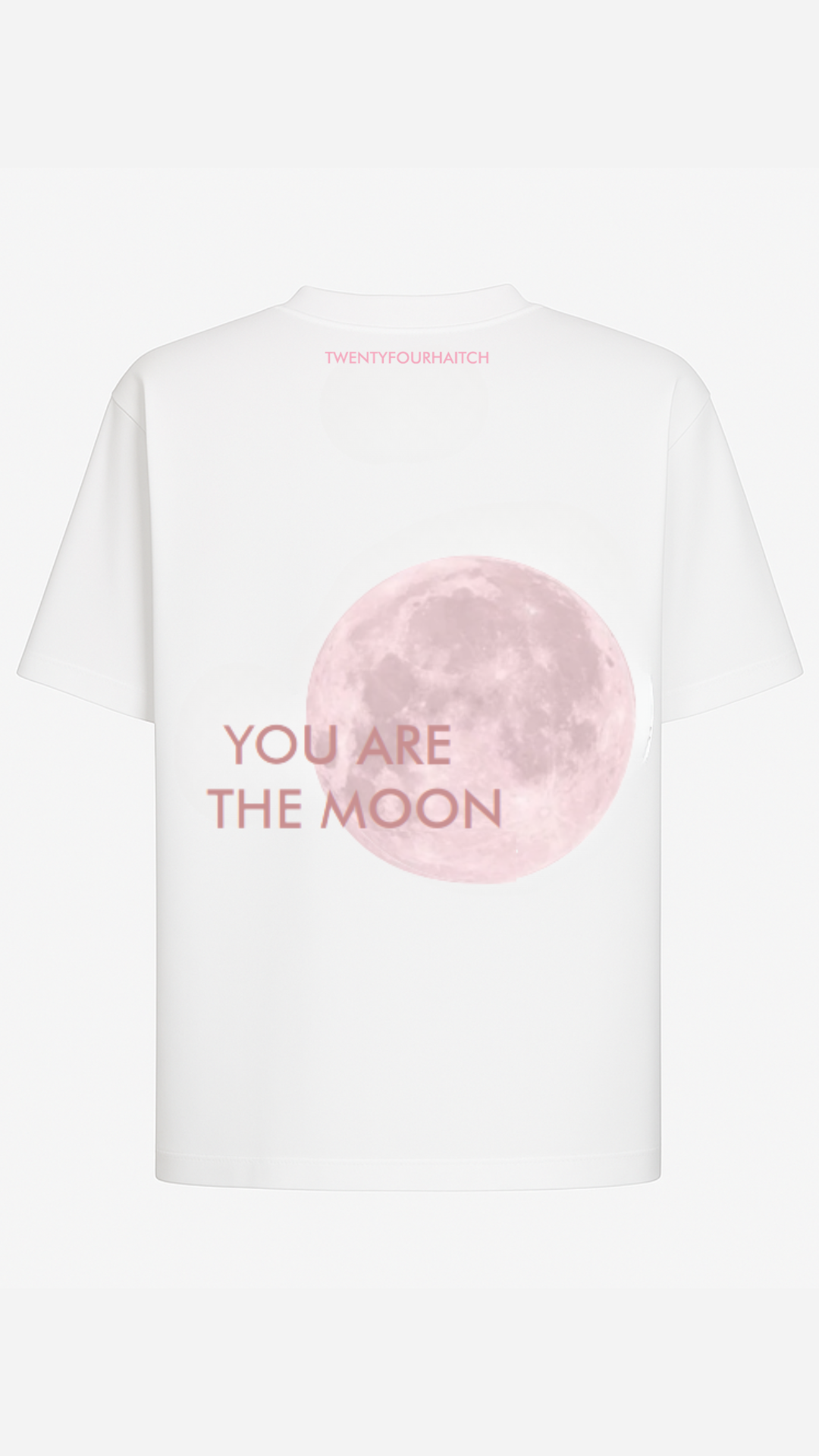 T-SHIRT NEW MOON ΛΕΥΚΗ ΚΑΙ ΡΟΖ
