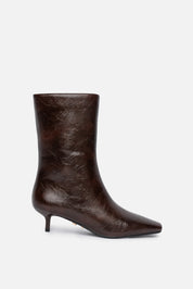 Neyra – tronchetto marrone | TWENTYFOURHAITCH – vista laterale