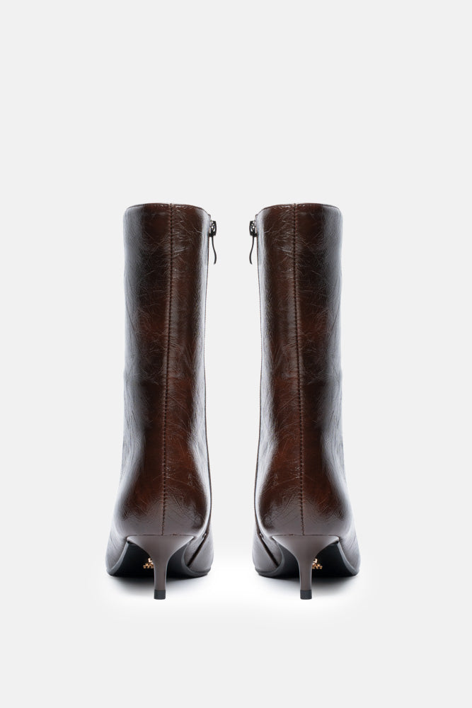 Neyra – tronchetto marrone | TWENTYFOURHAITCH – vista retro